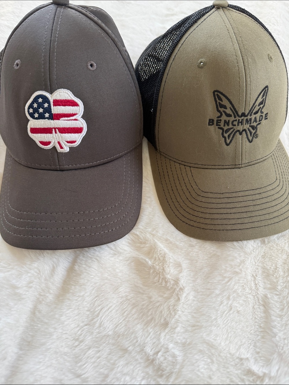 Black Clover & Benchmade hat bundle.